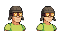 Aviator hat with goggles