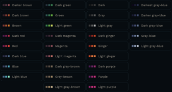Facial Hair Color Options